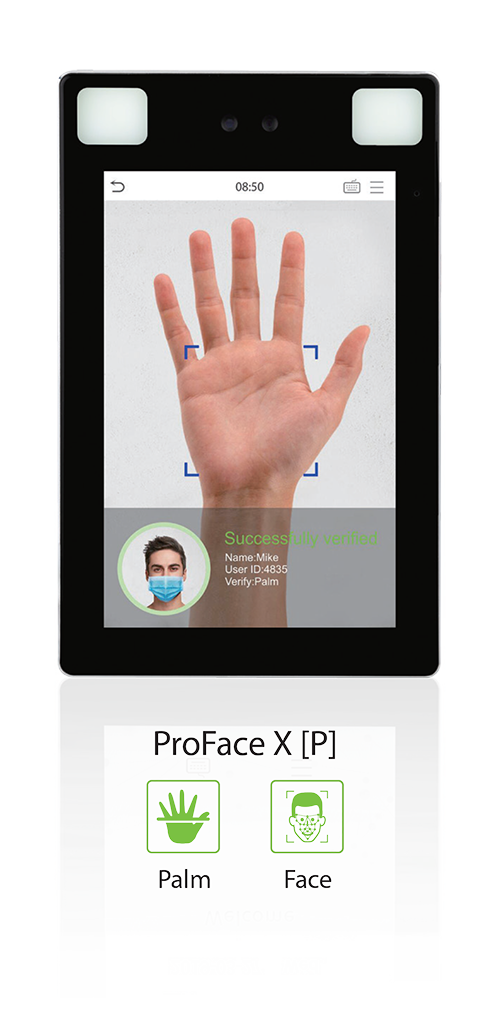 Biometric Authentication | Time Data Sequel | Pro Face X palm