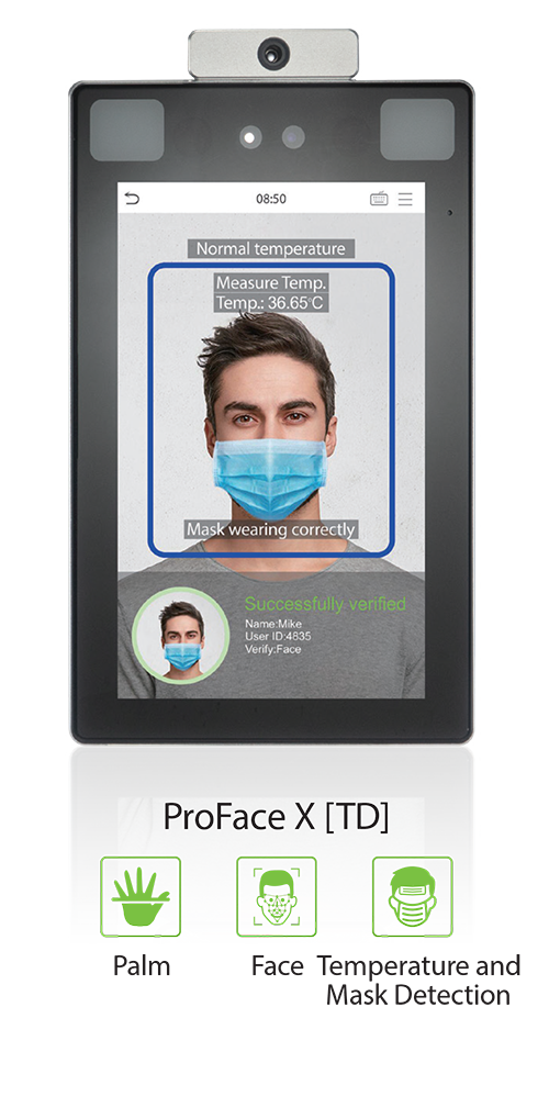 Biometric Authentication | Time Data Sequel | Pro Face X thermal